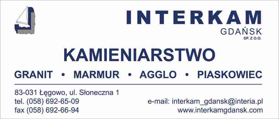 INTERKAM GDAŃSK Sp. z o.o. - kamieniarstwo ŁĘGOWO blaty, parapety ŁĘGOWO